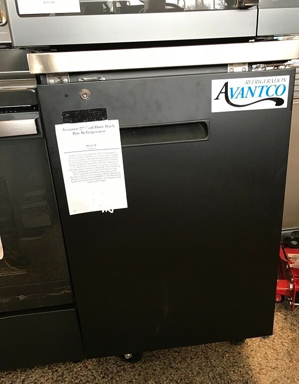 Avantco UBB-1-HC 23" Black Solid Door Back Bar Refrigerator 178UBB1HC