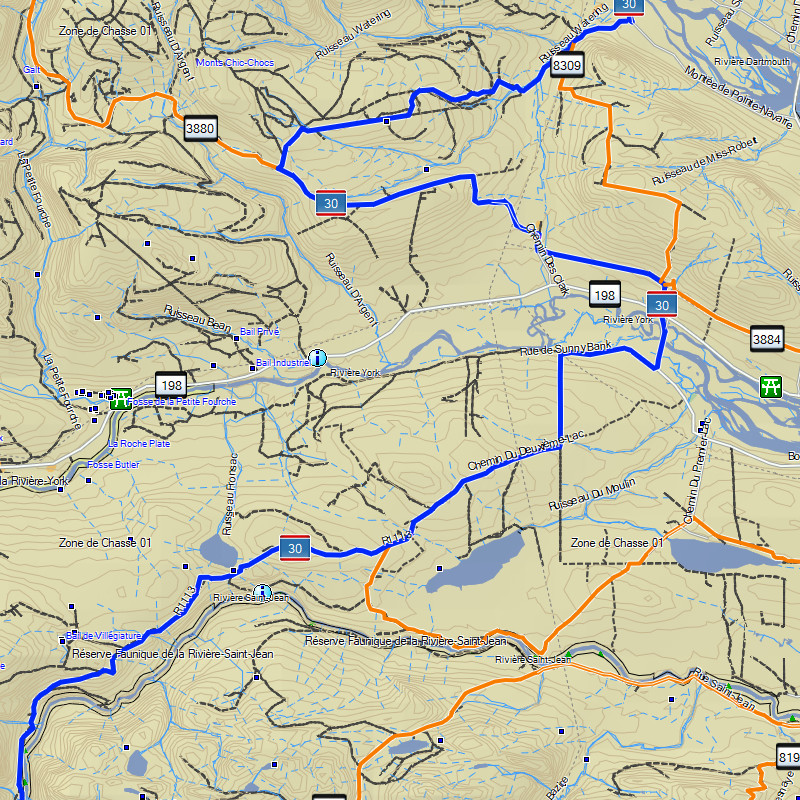 TrakMaps ATV Quebec - Garmin GPS Map