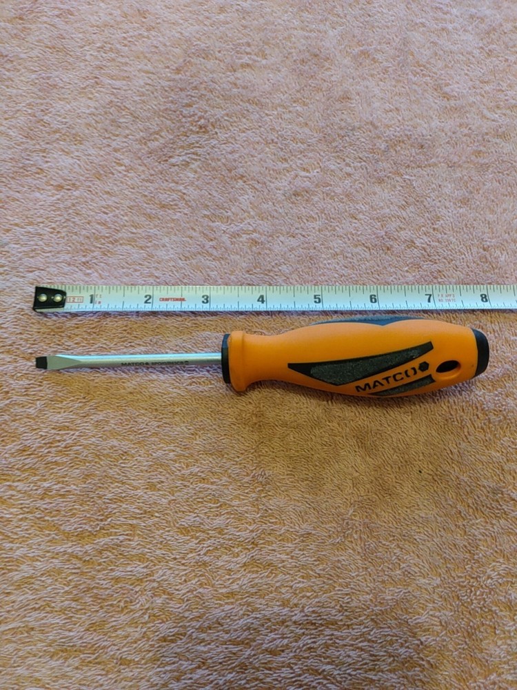 Matco Tools Slotted Screwdriver Orange New