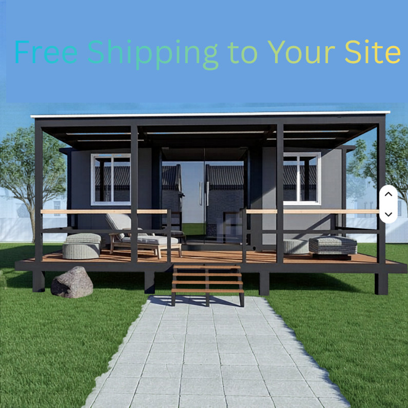 Luxury Double-Wing Container House 30ft 2bedroom 1 bath