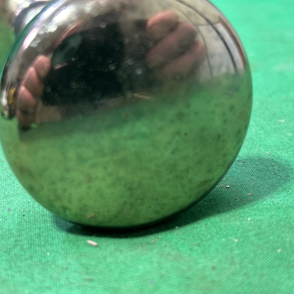 Two 2” Antique Brass Door Knobs W/ Treaded Spindle