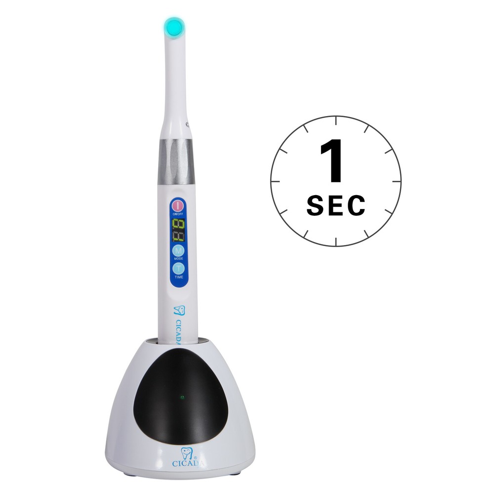 Dental iLED light curing lamp 1 second cure light cordless wireless 2300 mW/c㎡