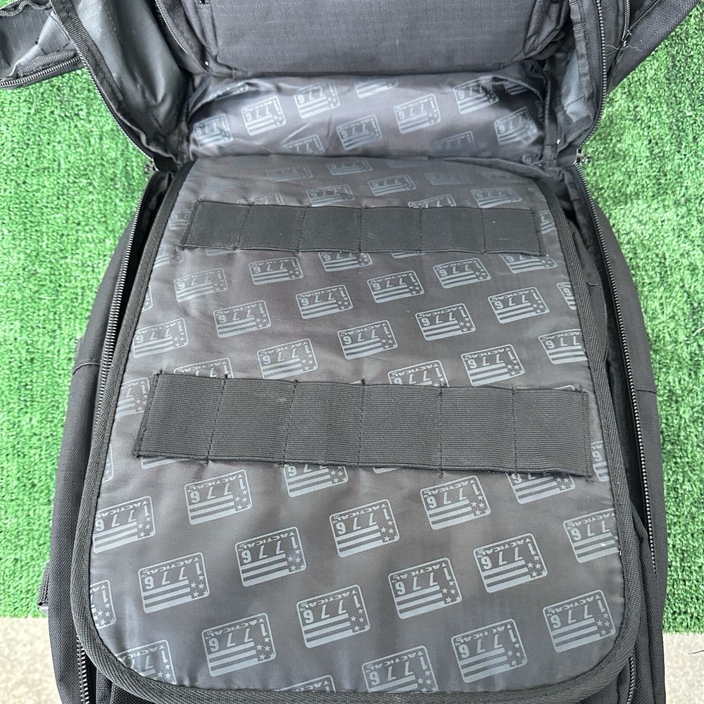 1776 SECOND AMENDMENT RANGEPACK Heavy Duty Black Tactical Backpack Outdoor Bag