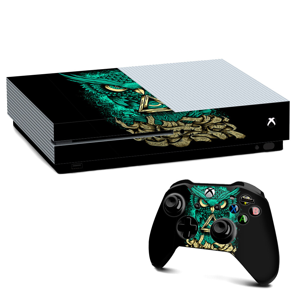Xbox One S Console Skins Decal Wrap ONLY Awesome Owl Evil