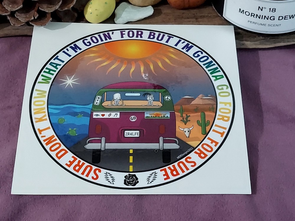 3 pack - Original Designs Grateful Dead Stickers by TwoFishStudios/MERDesigns