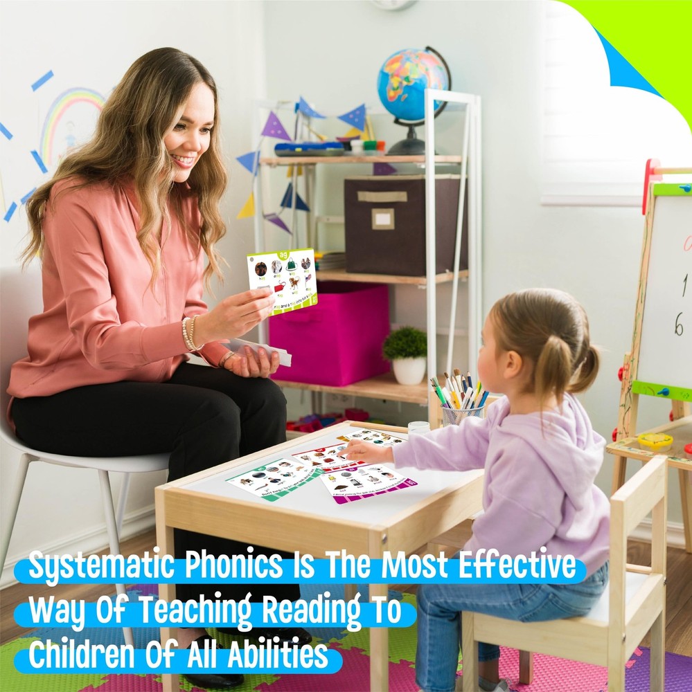 Phonics Flashcards, 120 Phonics 62 Double-Sided Cards - 20 Phonic Group Sets ...