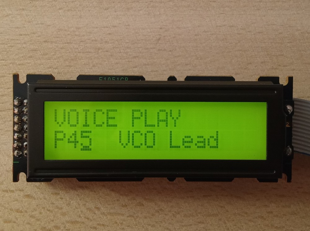 Yamaha TG55 - Original Display