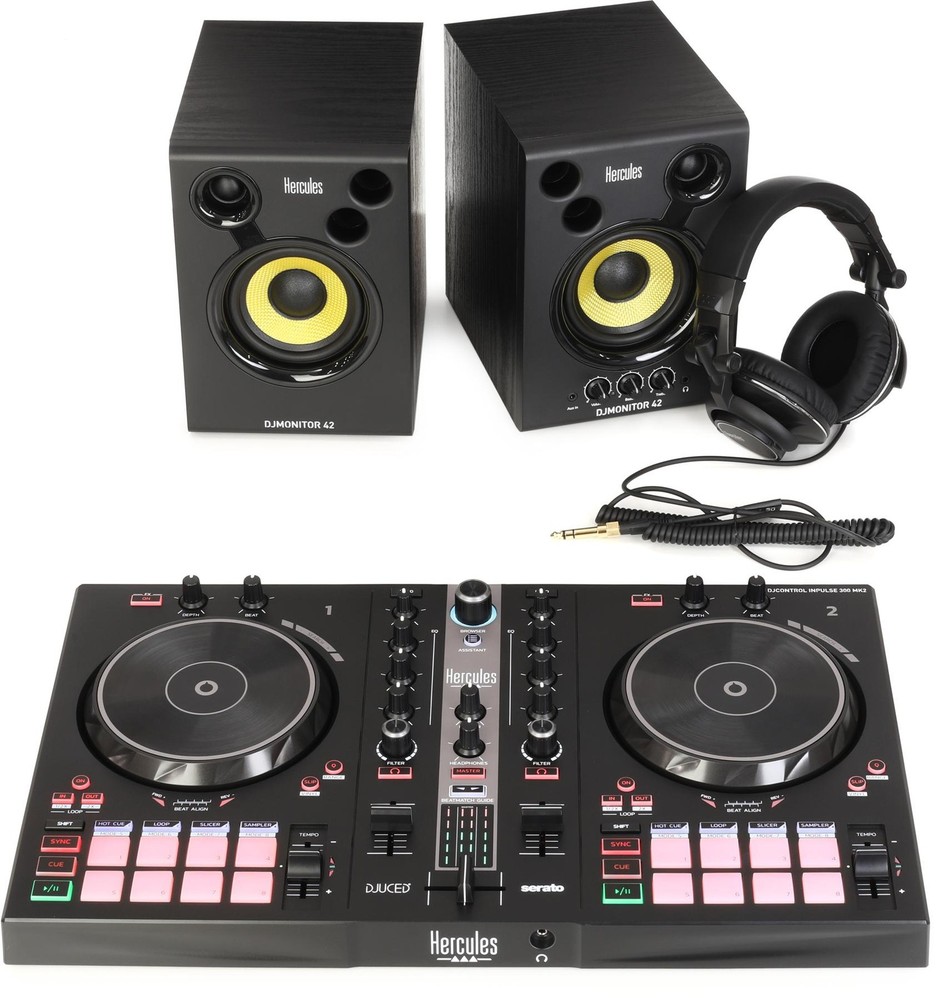 Hercules DJ DJ Essentials Kit + StarTech.com USB31CAADP Value Bundle