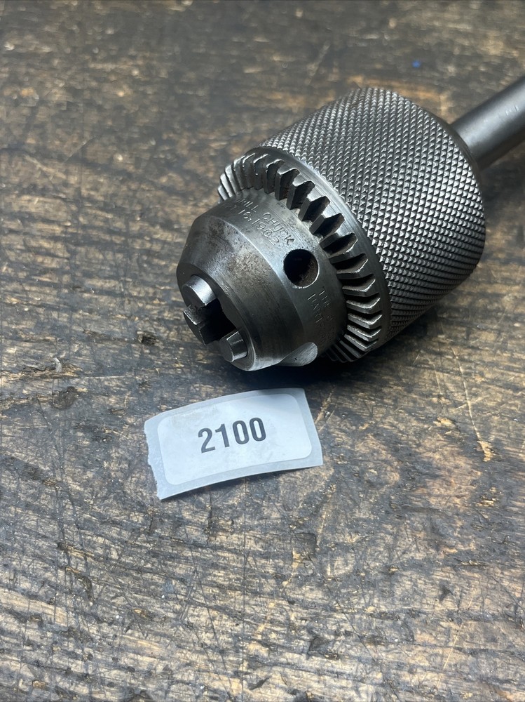 Very Early Jacobs Drill Chuck No 3 Unknown Taper 1/2 Cap ⬇️😎