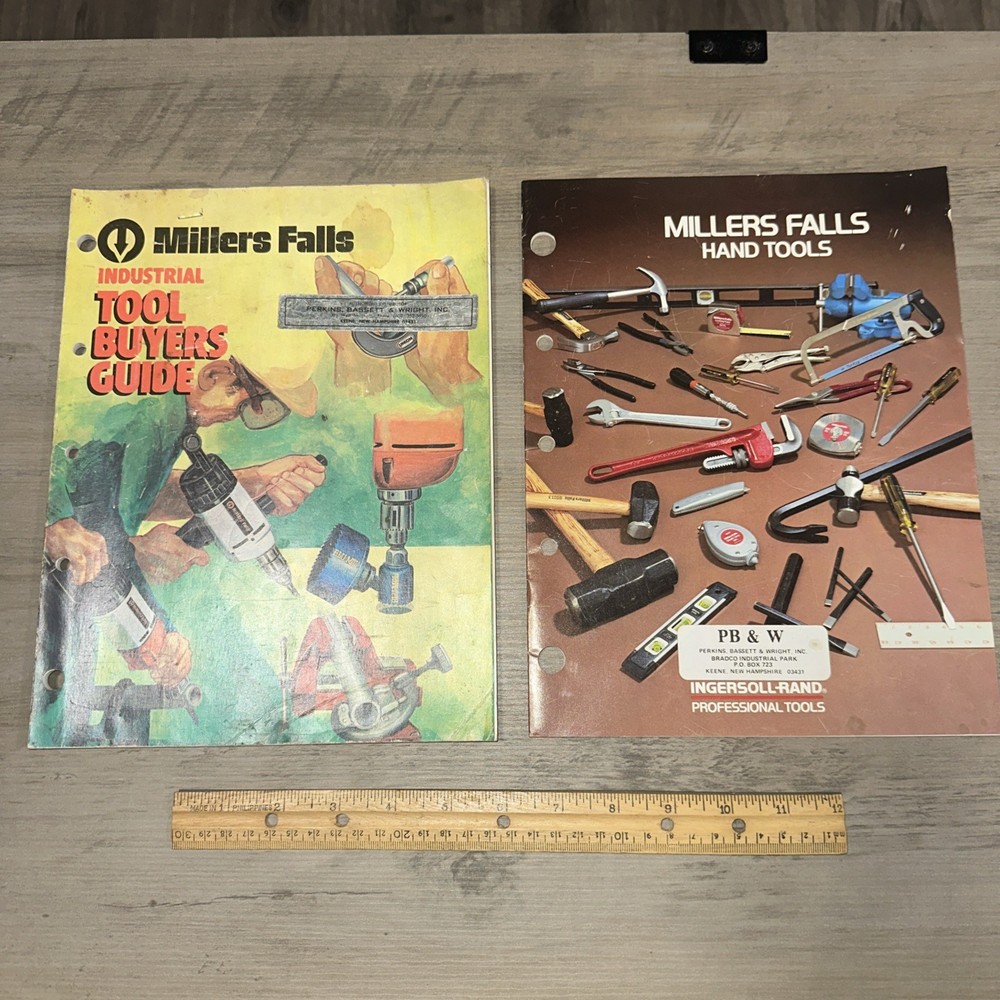 2 Millers Falls Catalogs, 1974 & 1981 Issues!