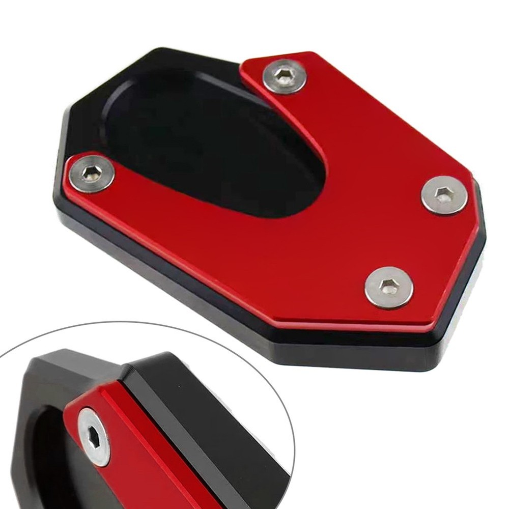 Side Stand Enlarge Kickstand Pad Red For Suzuki V-STORM 800DE 2023