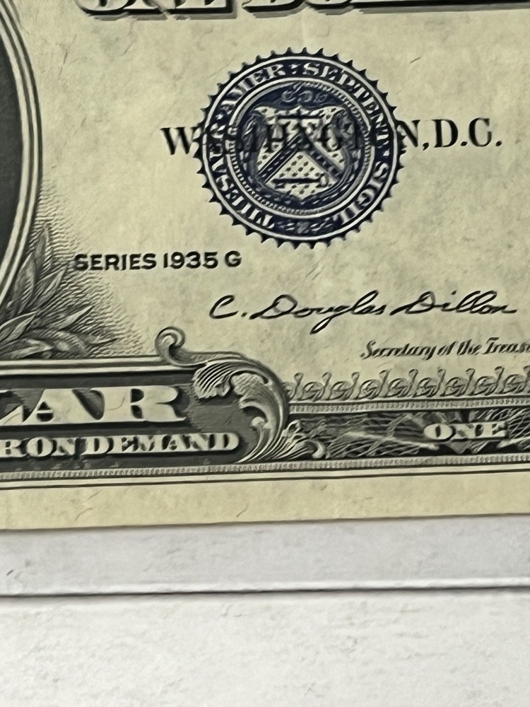 1935 G $1 Silver Certificate C - J