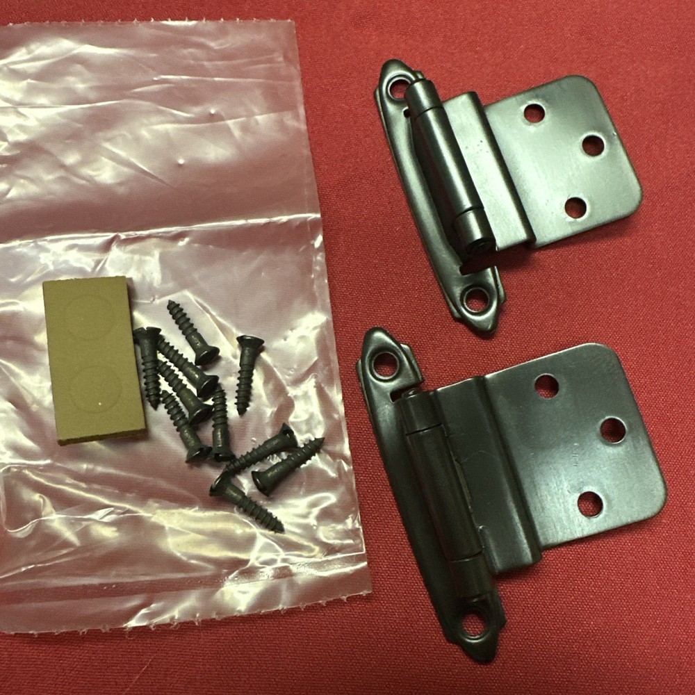 Merit Cabinet Hinge 3/8 Inset Self Closing 10B Medium Stat Bronze