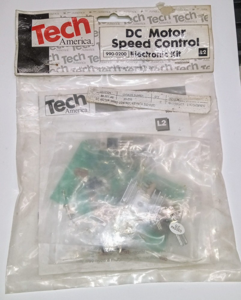 TECH AMERICA / DC MOTOR SPEED CONTROL KIT  5-15 VDC / 150mA  / TANDY /