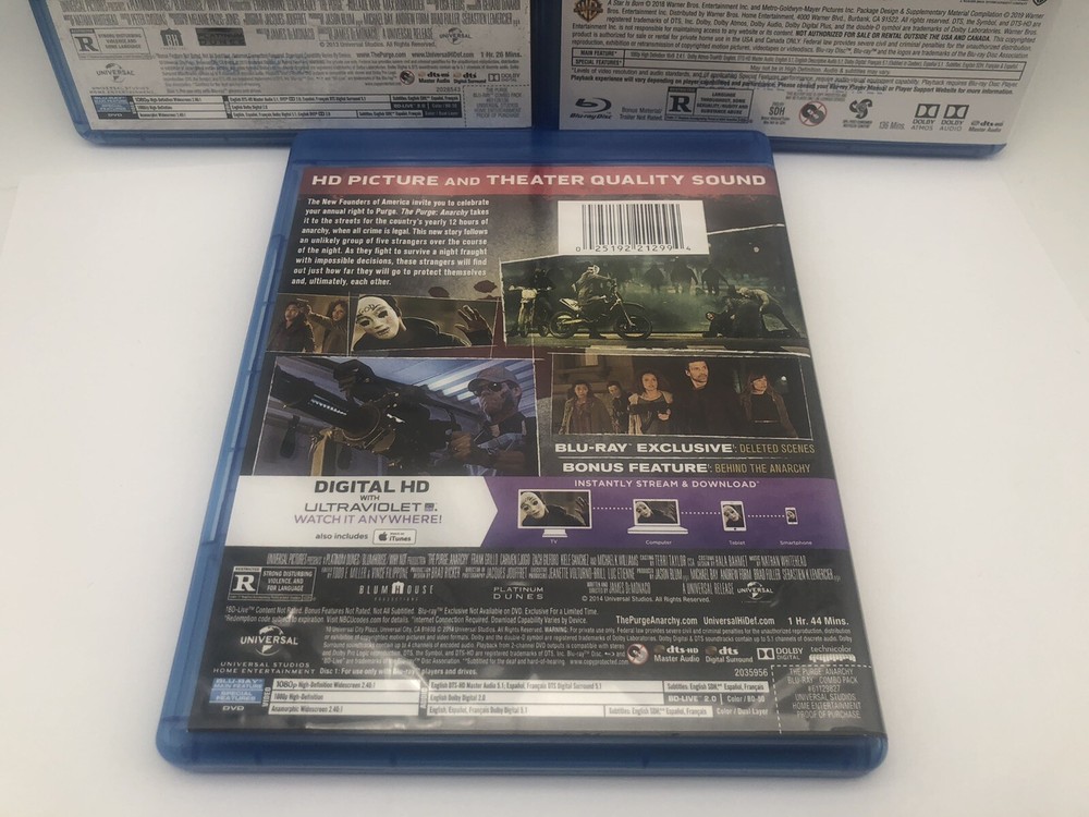 Lot of 8 empty blu ray cases - No Discs