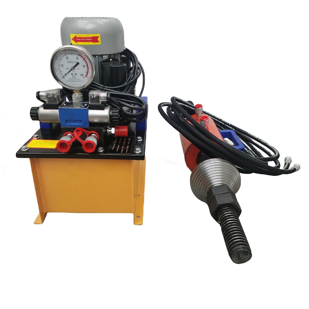 70T Excavator Sleeve Pressing Machine 220V Electromagnetic Foot Switch Pump