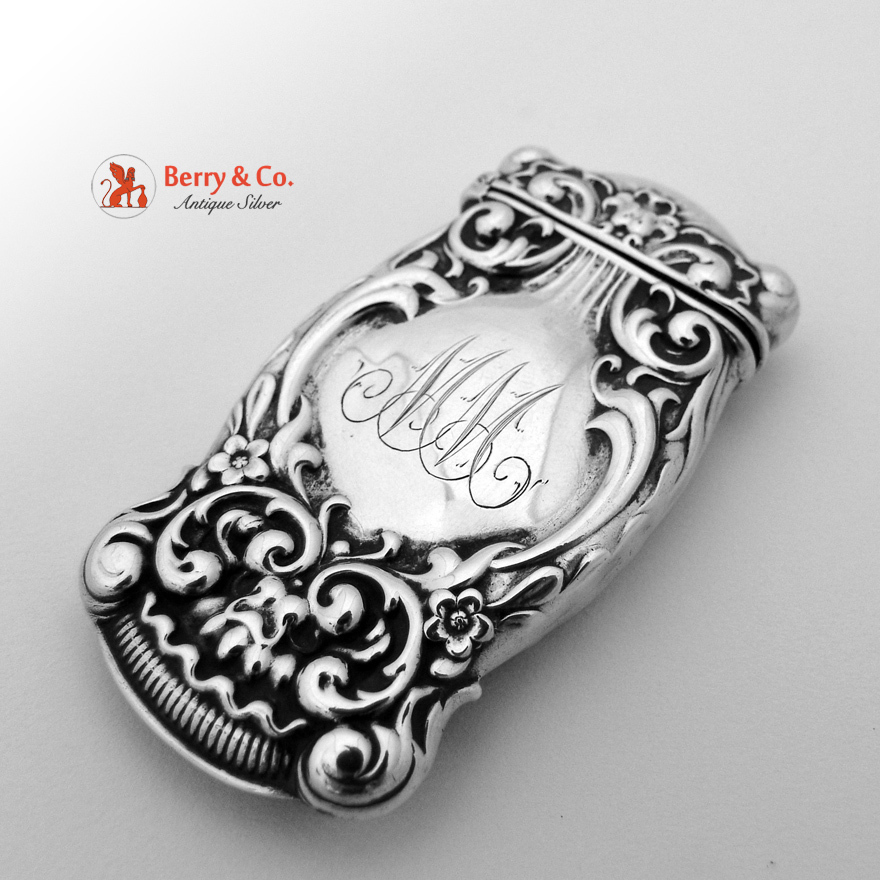 Sterling Silver Match Safe Whiting 1900 Mono MM