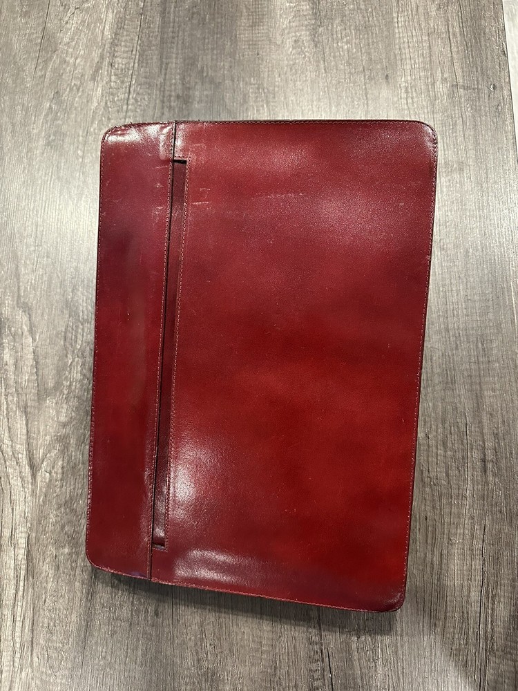 vintage leather document holder