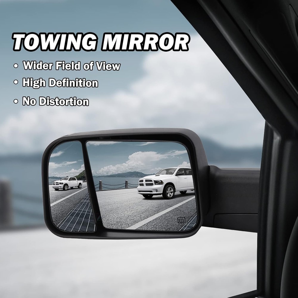 Driver Side Mirror Compatible with 2009-2018 Dodge Ram 1500,2010-2018 Dodge Ram