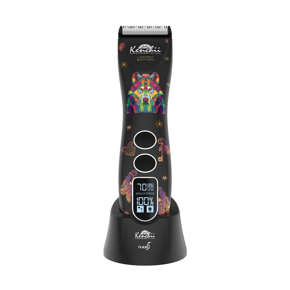 Flash 5 Wolf Limited Edition - 5-in-1 Digital Cordless Clipper - Precision Pe...