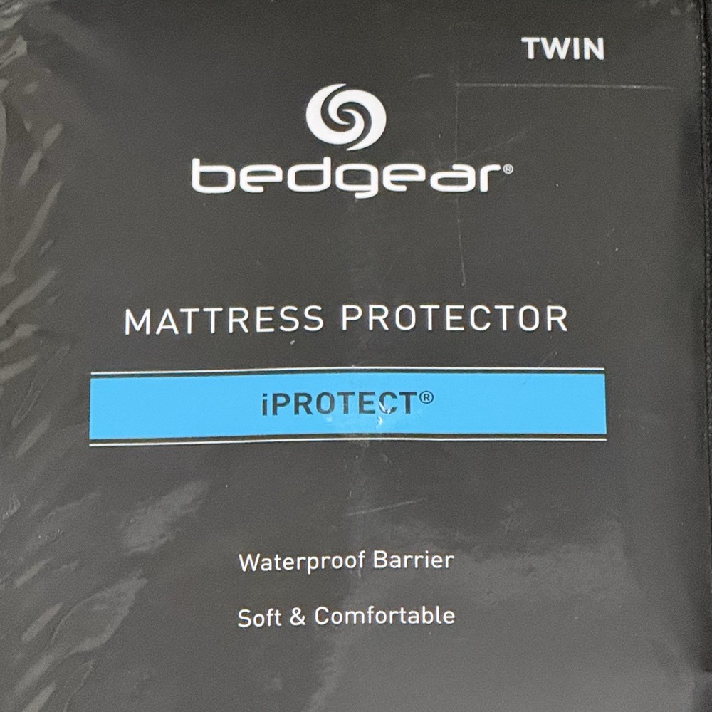 BedGear Mattress Protector Cover IPROTECT Soft Waterproof Twin Single NEW