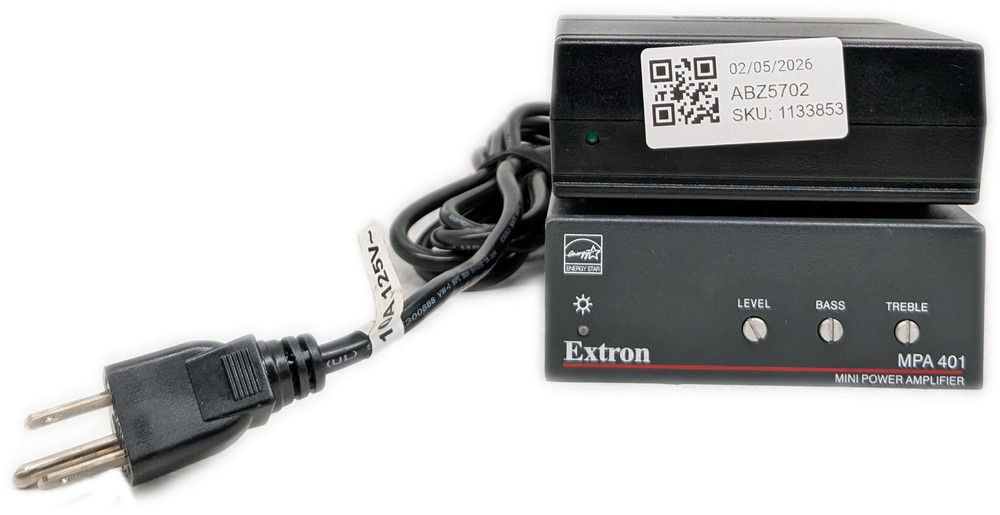 MPA 401 Mini Class D Power Amplifier 1-Channel Solid State 20dB Gain