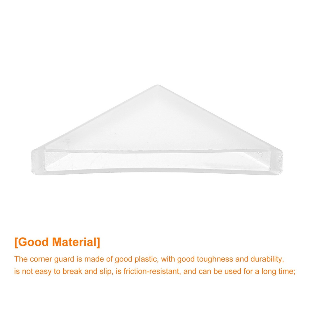 20Pcs Corner Protectors 5x50mm Plastic Right Angle Corner Guards Cushion White