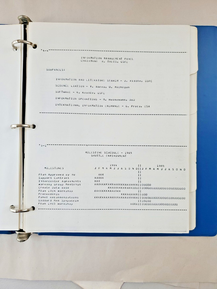 NASA Shuttle Environment Plan January 1985