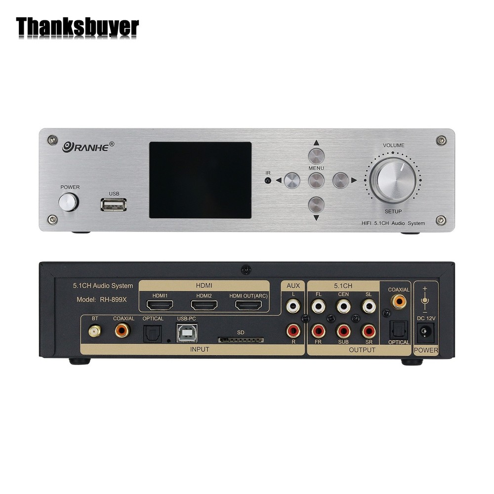 RH-899X DSD USB Flash Drive Audio Player HDMI Optical Coaxial 5.1CH DTS Decoder