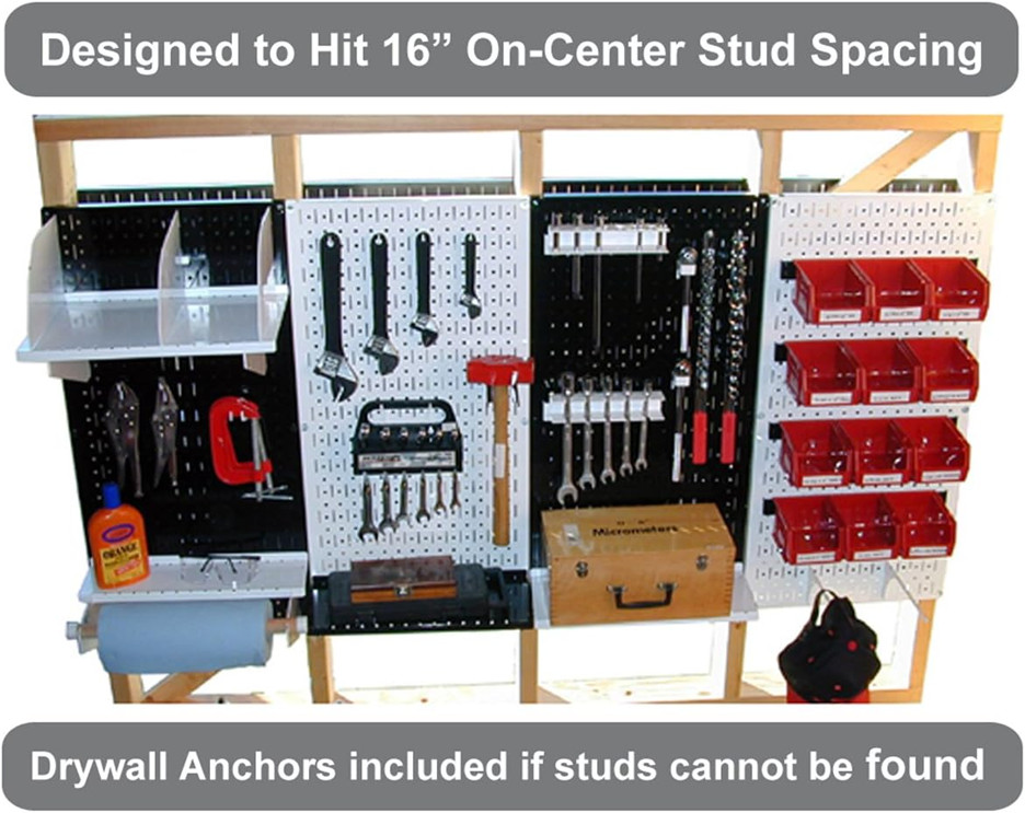 Wall Control 30-P-3232R Red Metal Pegboard Pack
