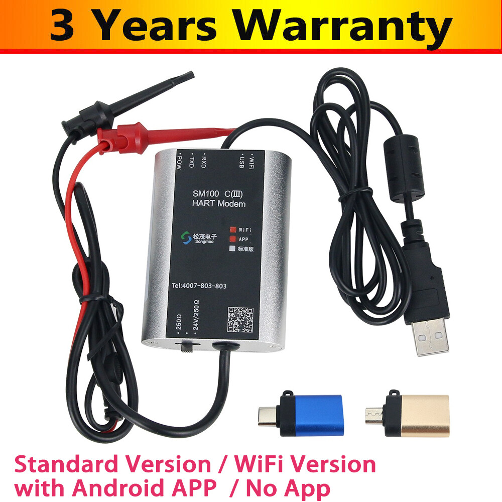 SM100-C (III) Hart Modem USB to Hart Modem HART Cat Supports Mobile APP Debuggin