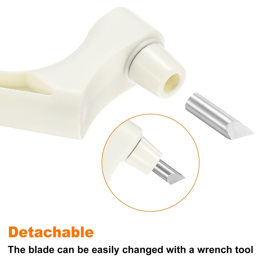 Craft Cutting Tools 30 Degree Blades 360° Rotating Blade with Mat, White