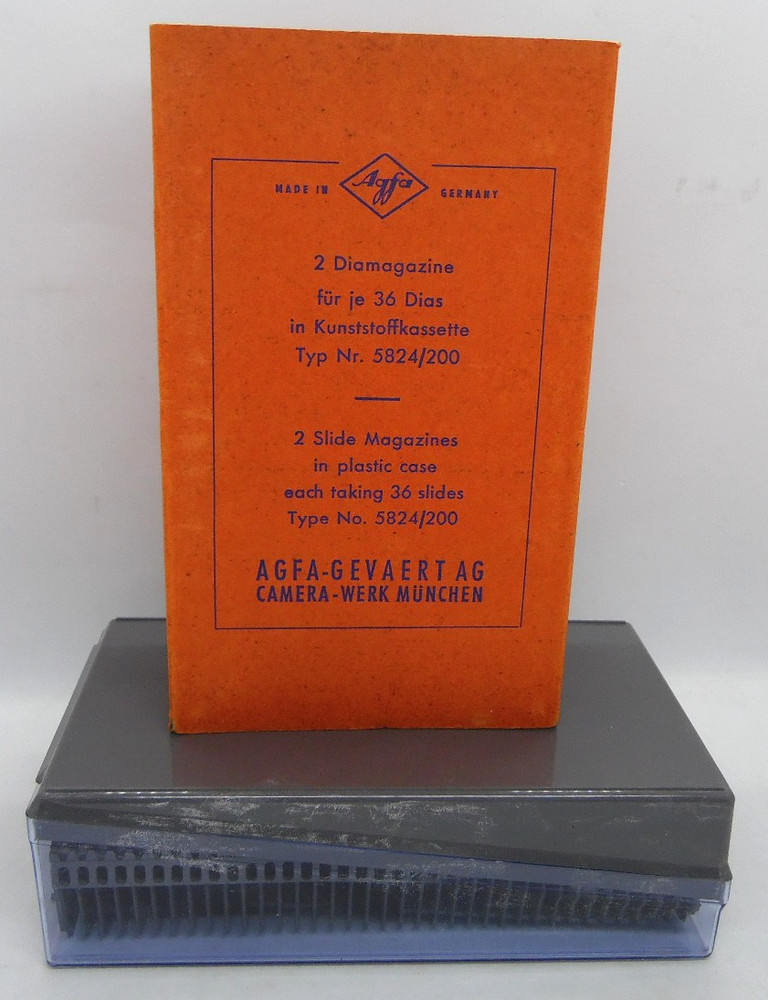 2 x Agfa Gevaert Slide Magazines 36 Slides