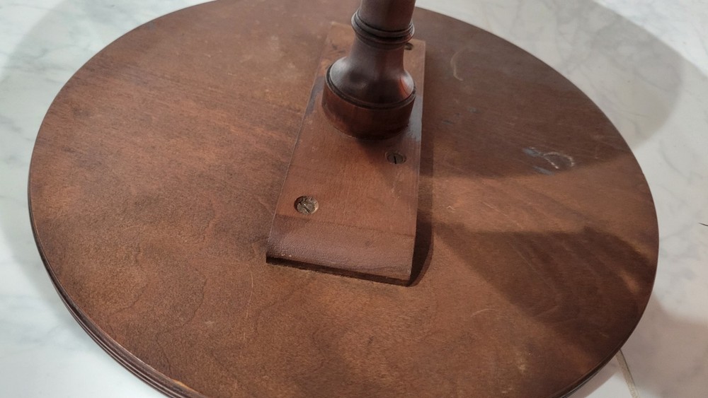 Vintage mahogany two-tier dumbwaiter table