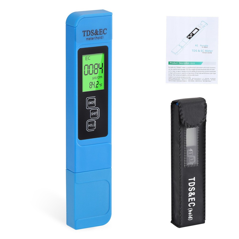 2PCS TDS Meter Digital Tester Handheld Water Quality Testing Kits 0-9990ppm