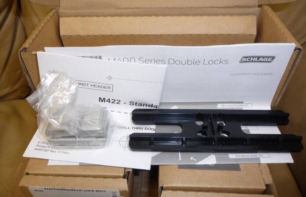 Schlage M422 Electromagnetic Double Lock Set 420-DBK NEW