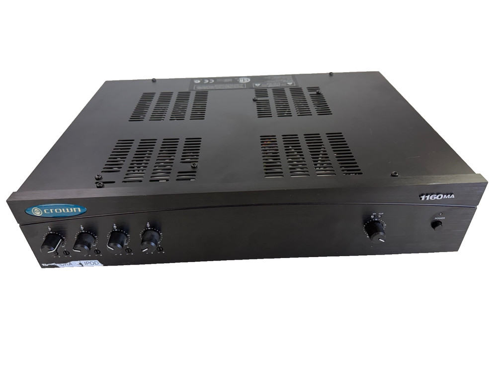 Crown 1160MA 4 Input Commerical Audio Mixer Amplifier