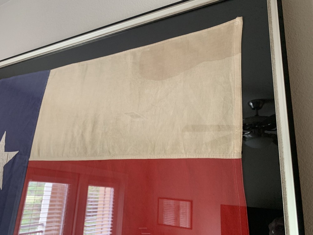 Vintage Texas Framed Flag
