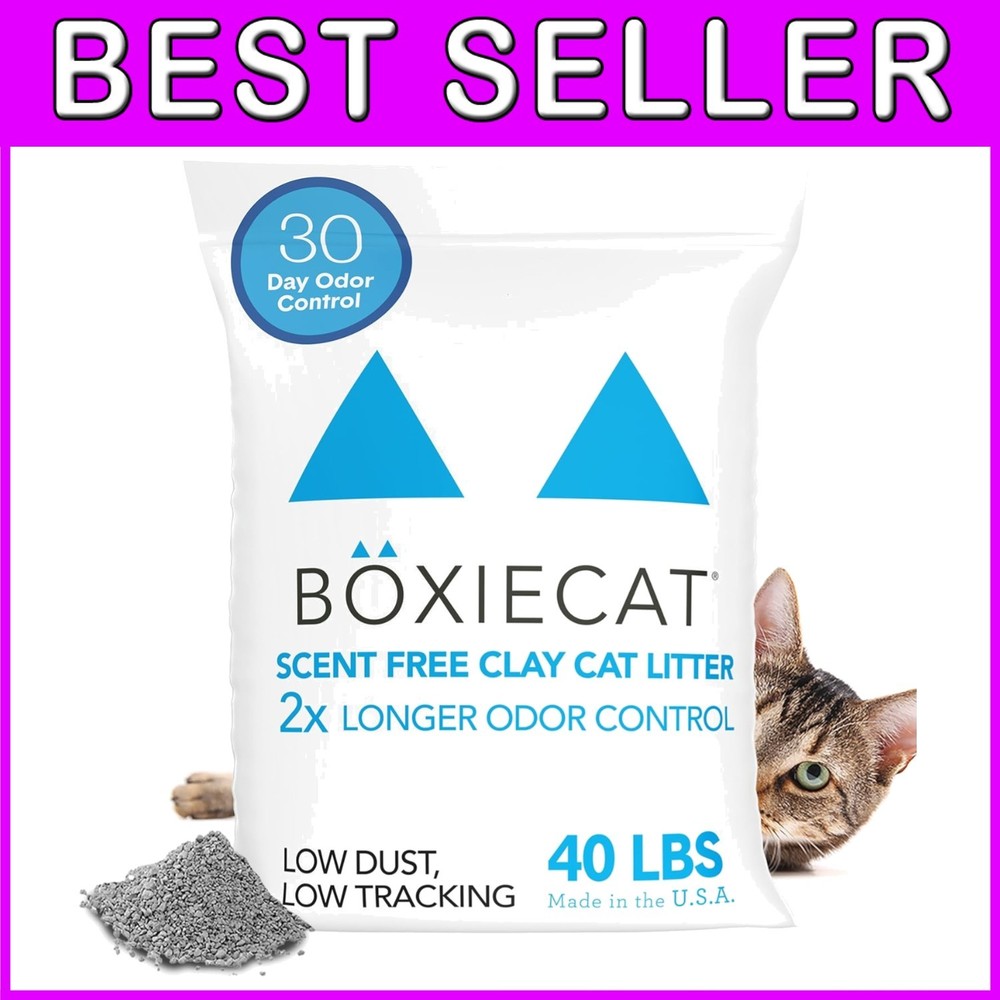 Boxie Hard Clumping Cat & Kitty Litter 40 lb