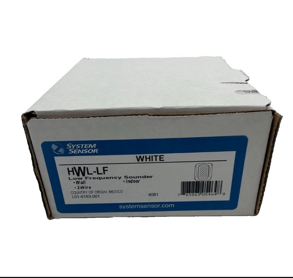 System Sensor HWL-LF Fire Alarm - White “NEW”