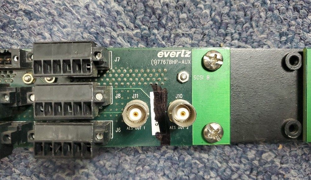 Evertz 7767BHP-AUX Audio Bulkhead Panel
