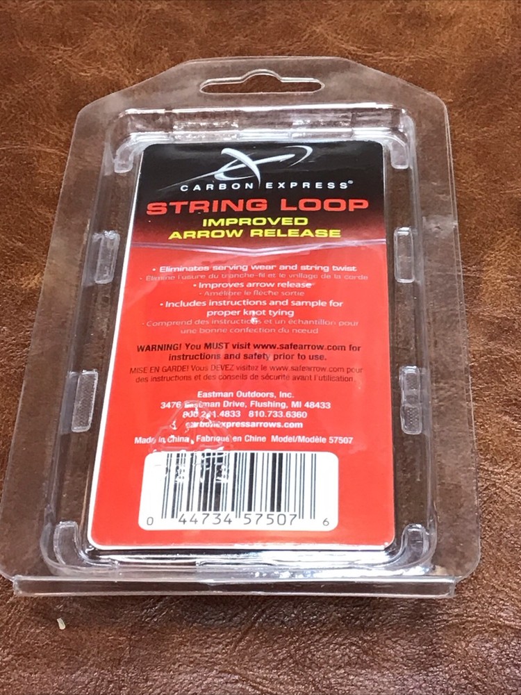 Carbon Express String Loop Improved Arrow Release SEALED