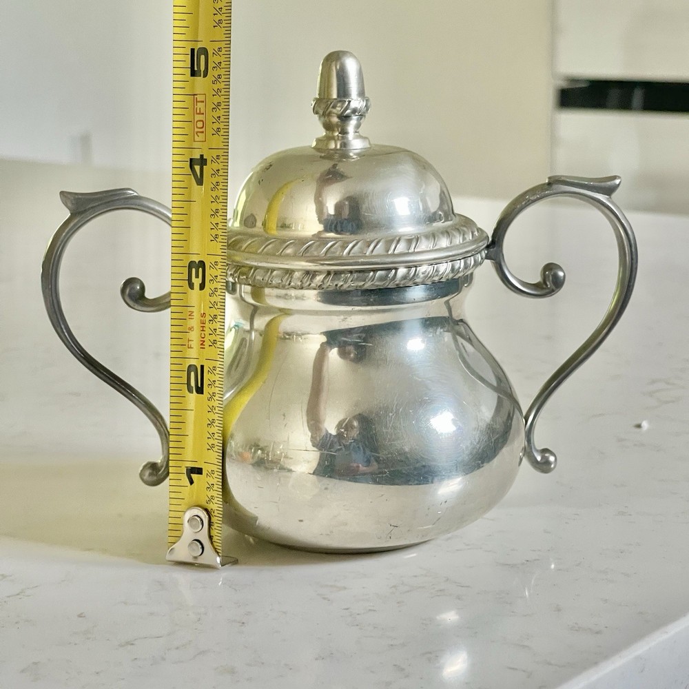 Vintage Silverplate Covered Sugar Bowl
