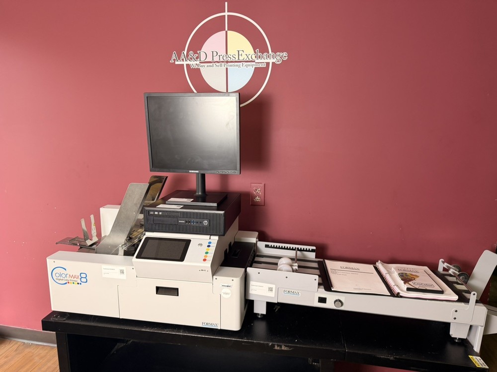 Low Meter 42k Formax Colormax 8 Digital Color Printer