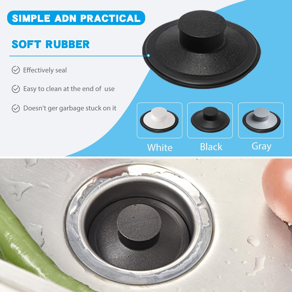 3.5in Kitchen Sink Stopper Universal Garbage Disposal Drain Plug Replacement