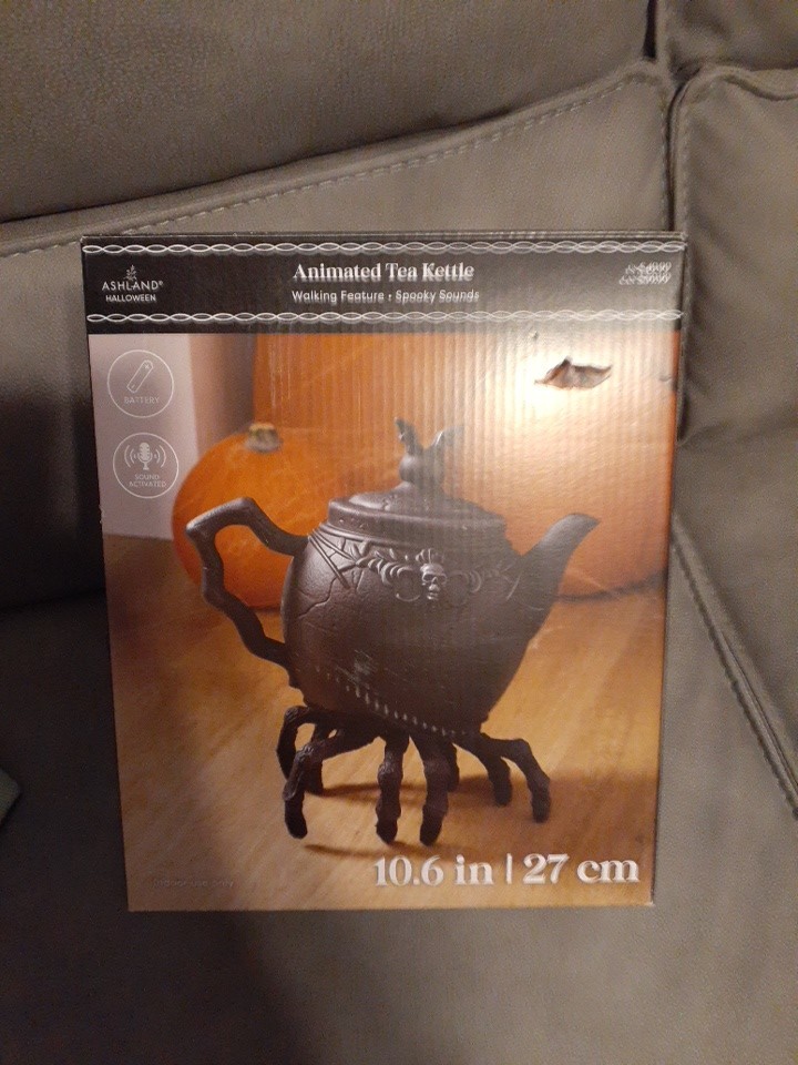 Ashland Halloween Animated Tea Kettle Walking Feature Tested Working