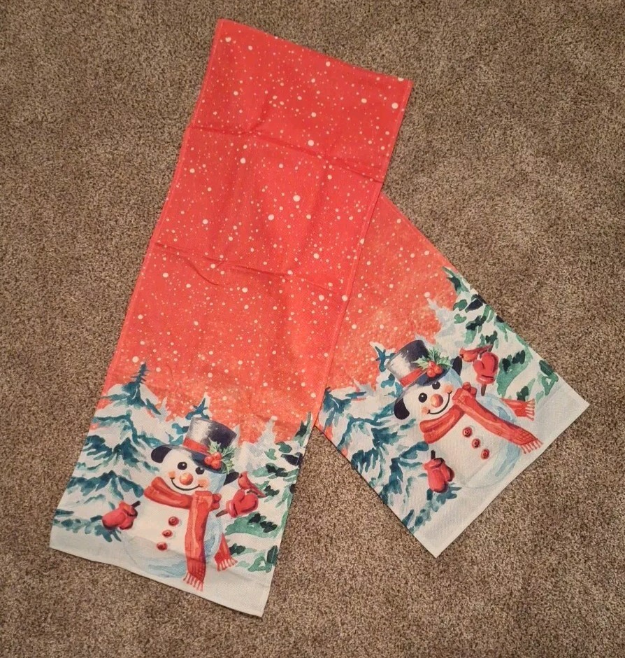 Christmas Snowman Table Runner