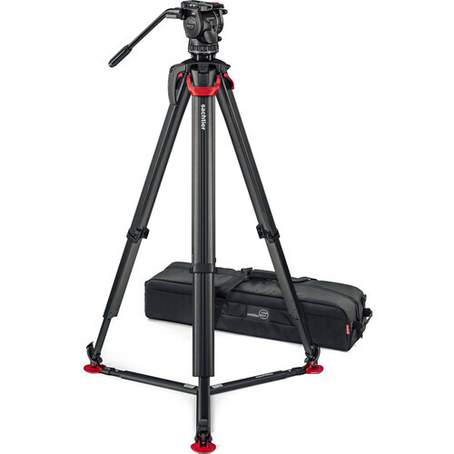 Sachtler aktiv8 Sideload System with flowtech75 Tripod S2068S-FTGS Same Day Ship
