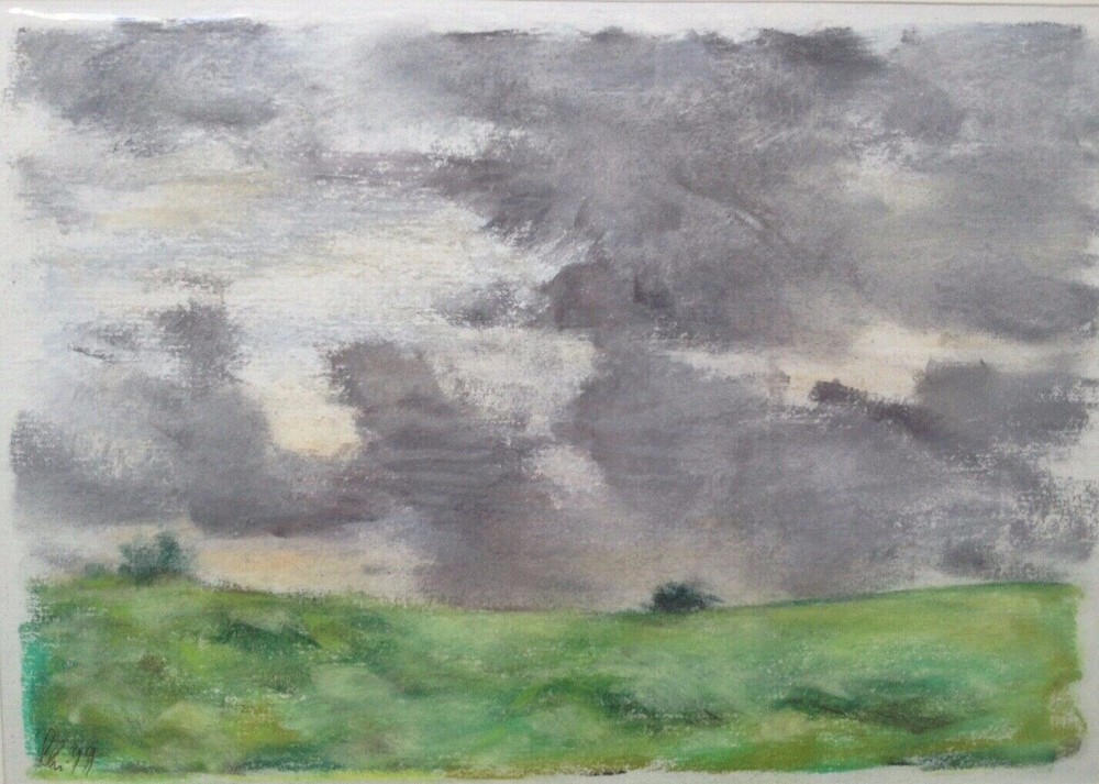 ::FRANZ EHMKE *1928 -2018 GDR PAINTER ° "...RAPE BEFORE BLANKENFELDE" 1999