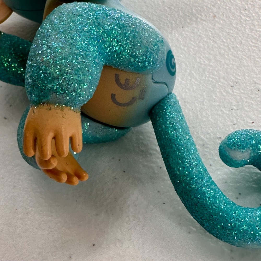 Fingerlings Glitter Monkey Interactive Toy With Light Blue & Sparkling Charlie